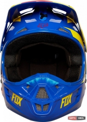 Мотошлем FOX V1 VANDAL ECE сине-желтый, фото №3, цена