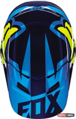 Мотошлем FOX V1 RACE HELMET ECE сине-желтый, фото №5, цена